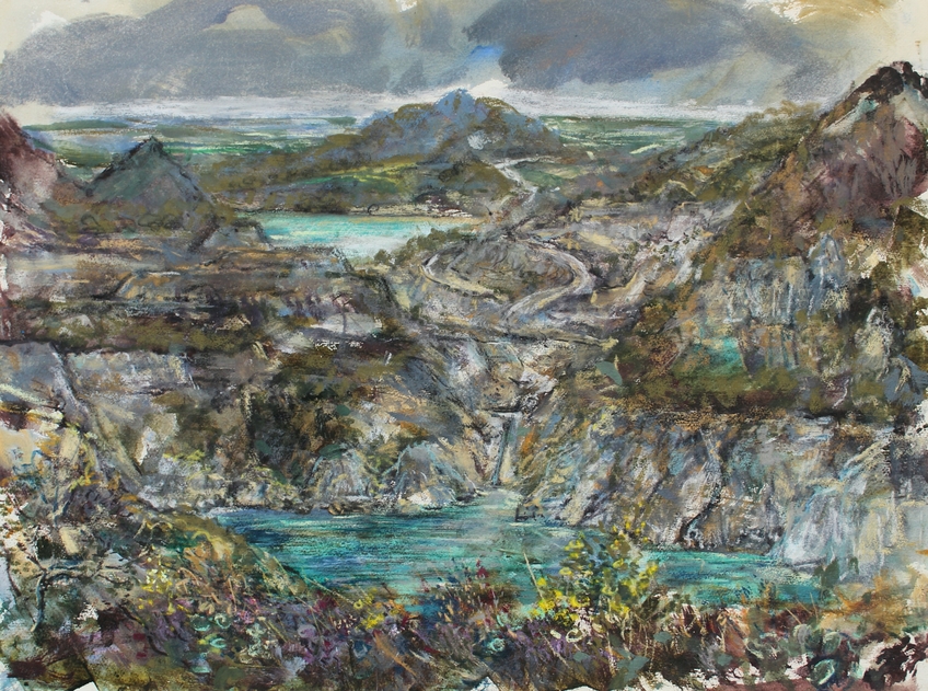 China Clay Country. Mixed media. 56x76cm.