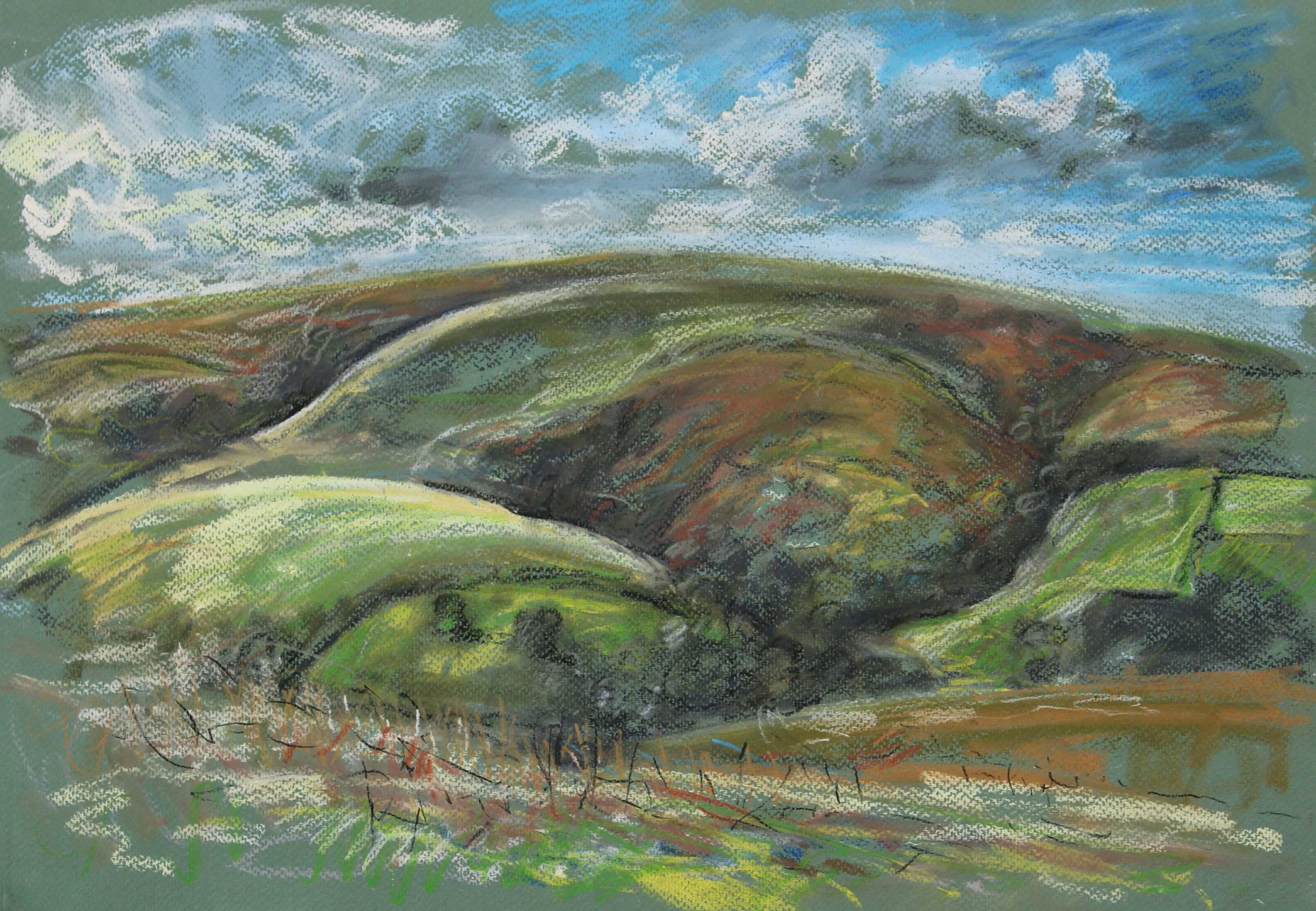 Exmoor. Mixed media. 35x50cm.